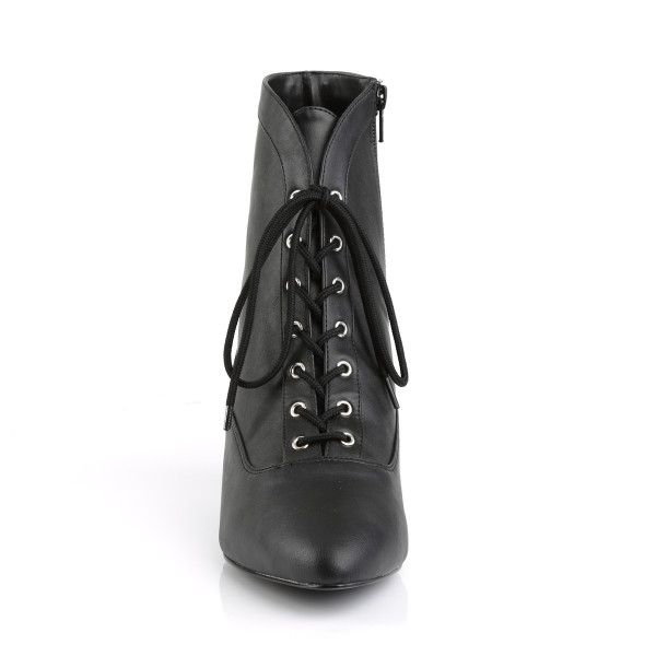 Pink Label Big Size Stiefeletten Booties Fab-1005 schwarz Übergröße