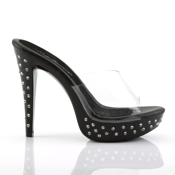 Fabulicious High Heel Pantoletten Cocktail-501SDT schwarz