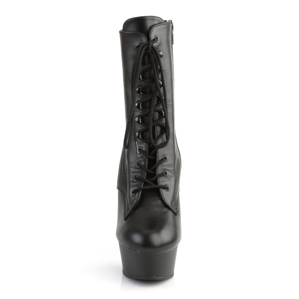 PleaserUSA Plateau-Stiefeletten Delight-1020 Leder schwarz