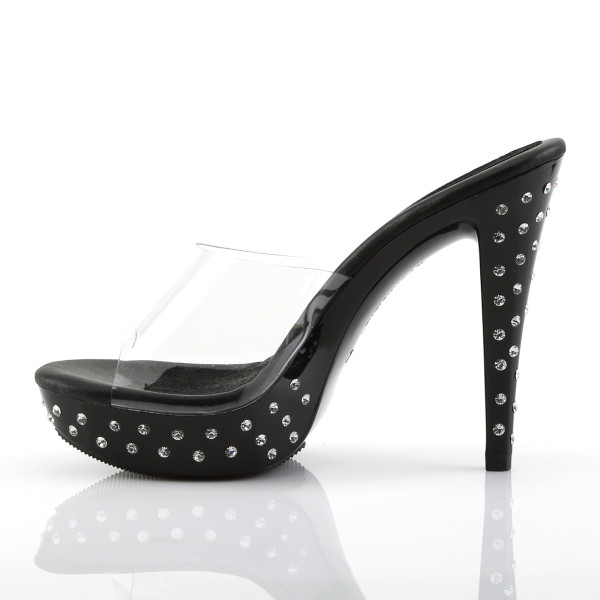 Fabulicious High Heel Pantoletten Cocktail-501SDT schwarz