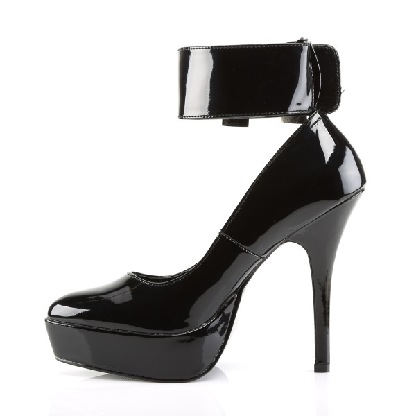 Devious Plateau-Pumps Indulge-534 Lack schwarz