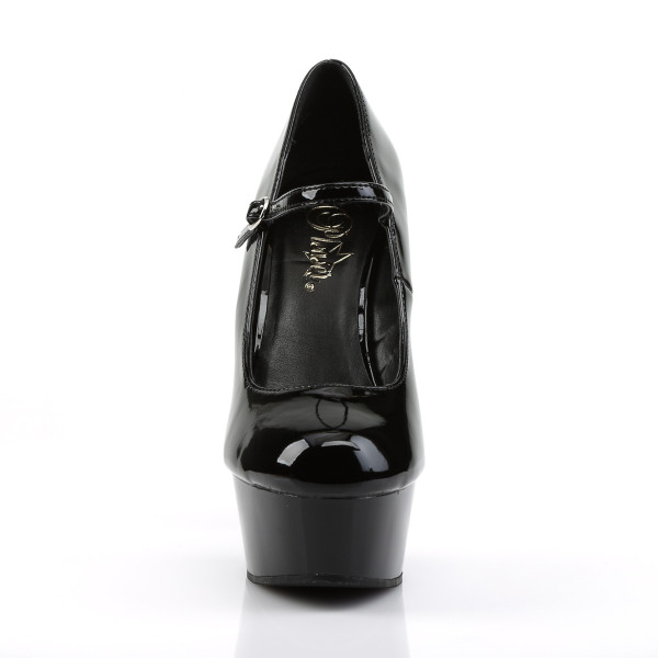 PleaserUSA Plateau-Pumps Delight-687 schwarz/schwarz