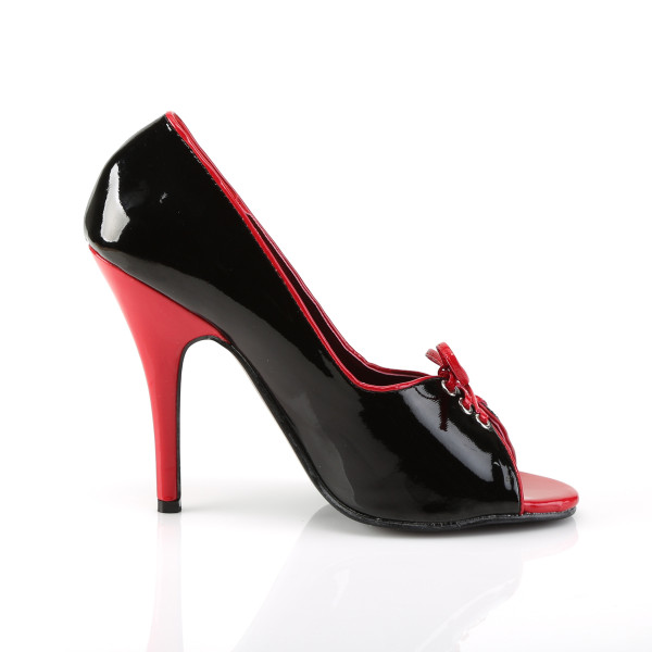 PleaserUSA High Heels-Pumps Seduce-216 schwarz/rot