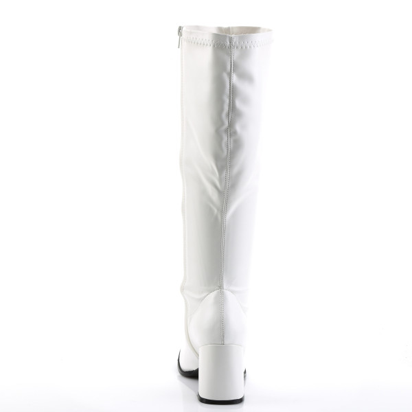 Funtasma Weitschaft-Kniestiefel Gogo-300WC mattweiß