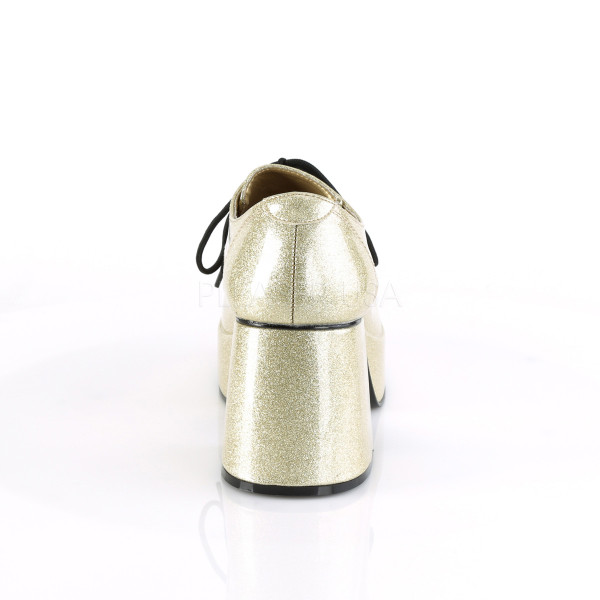 Funtasma 70s Glitzer Disco Herren Plateauschuhe Jazz-02G bright gold