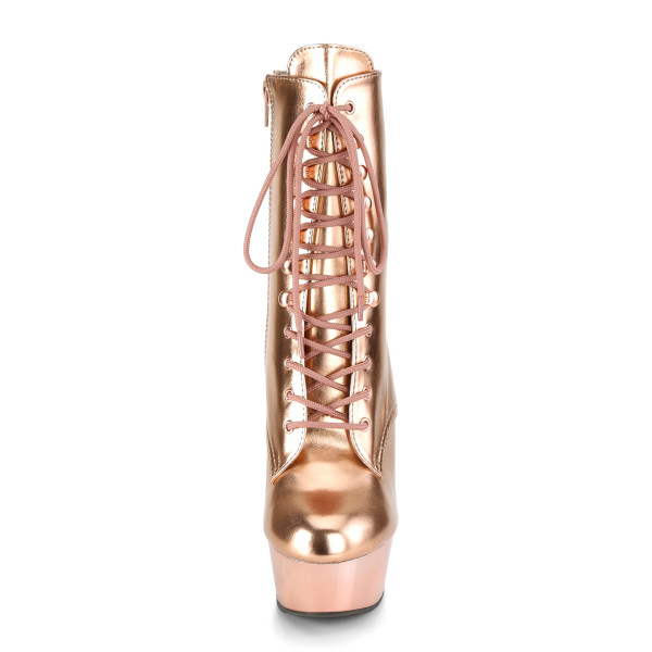 PleaserUSA Plateau-Stiefeletten Delight-1020 Rose-Gold