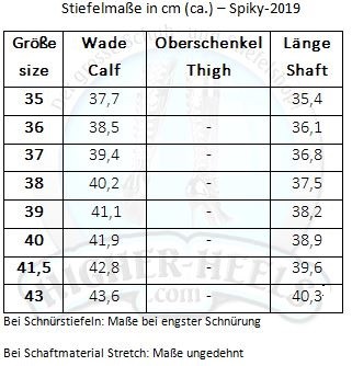 SALE! PleaserUSA Damen Plateau-Kniestiefel Spiky-2019 silber Gr. 37