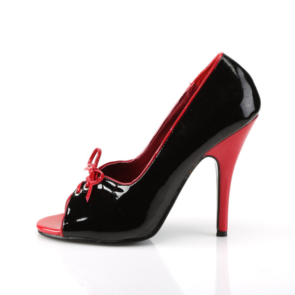 PleaserUSA High Heels-Pumps Seduce-216 schwarz/rot