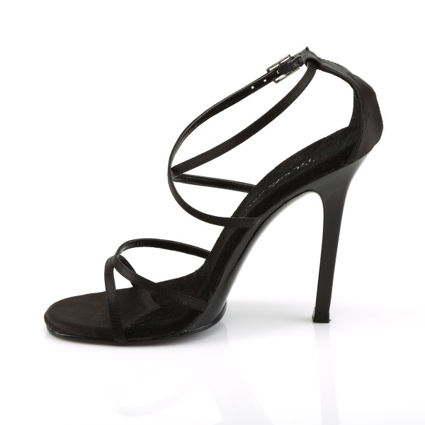 SALE! PleaserUSA Damen Sandaletten Gala-41 Satin schwarz