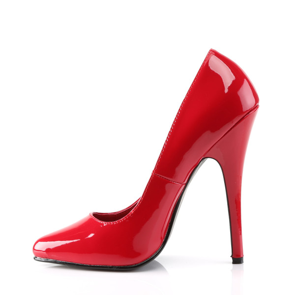 Devious High-Heel-Lackpumps Domina-420 rot