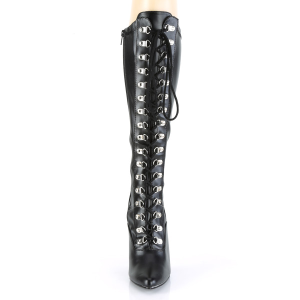 PleaserUSA High Heels-Kniestiefel Seduce-2024 mattschwarz