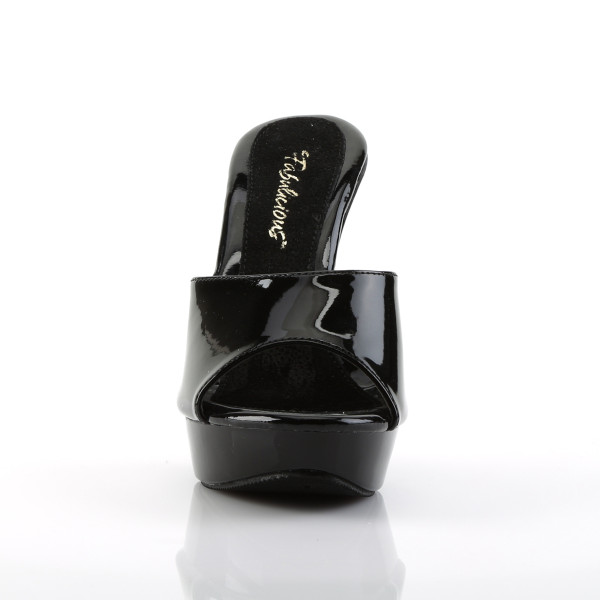 Fabulicious High Heel-Pantoletten Cocktail-501 schwarz