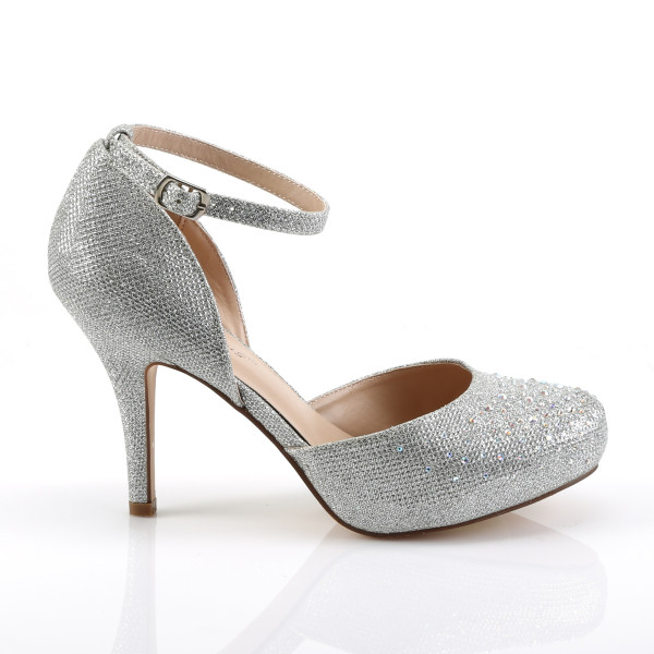 Fabulicious Brautschuhe Sandaletten Hochzeitsschuhe Covet-03 silber