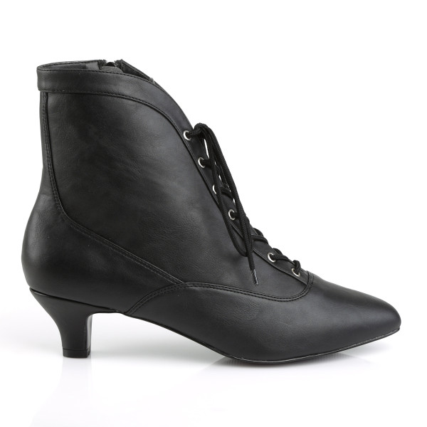 Pink Label Big Size Stiefeletten Booties Fab-1005 schwarz Übergröße