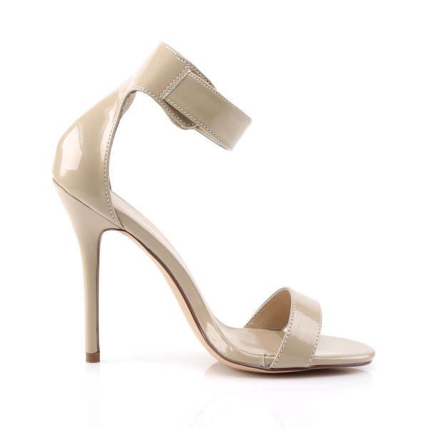 PleaserUSA Damen Riemchen Sandalen Amuse-10 creme