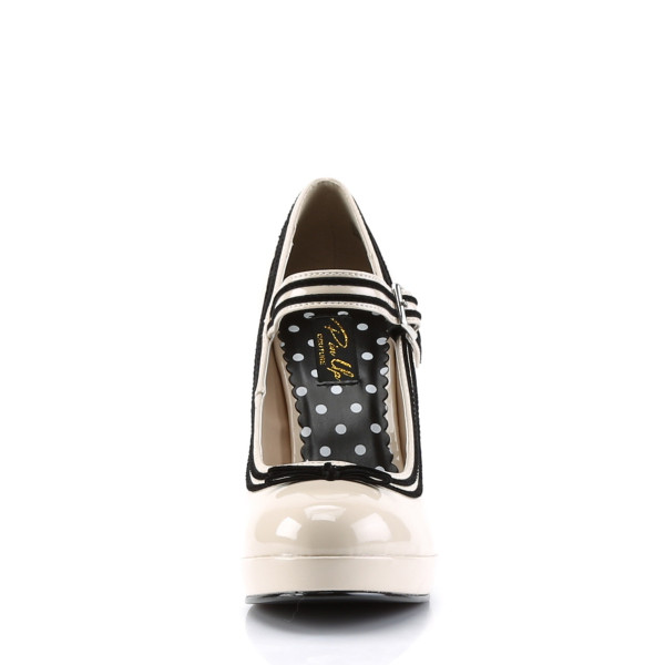 PinUp Couture High-Heels Pumps Secret-15 creme