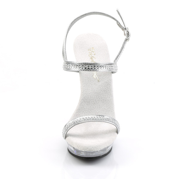 Fabulicious Plateau-Sandaletten Lip-117 silber