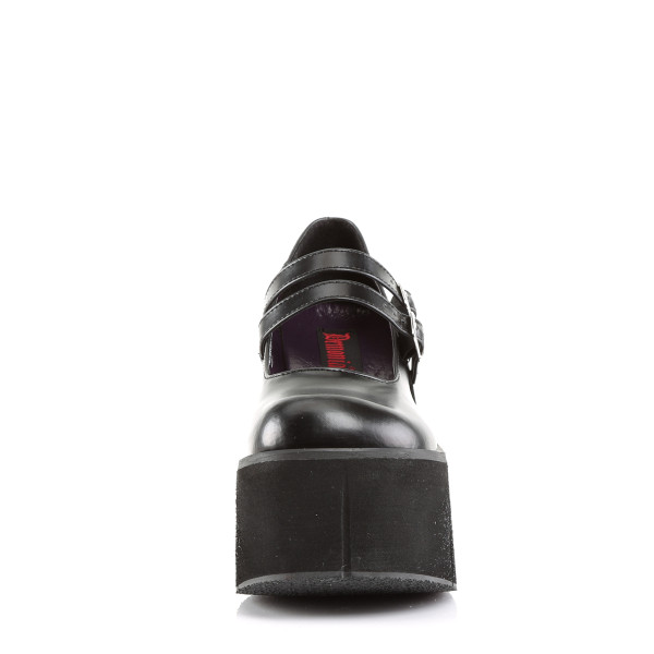 DemoniaCult Damen Goth Lolita Plateau-Maryjanes Kera-08