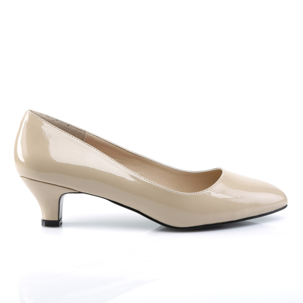 Pleaser Pink Label Extra weite Fab-420 Lack creme