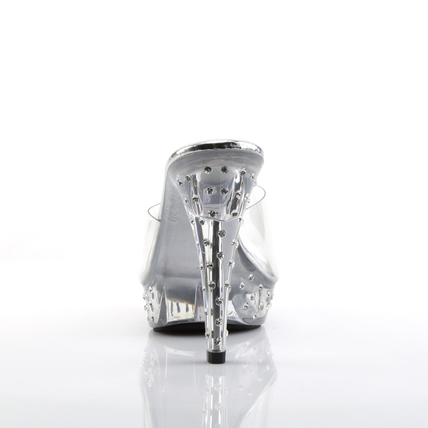 Fabulicious High Heel Pantoletten Cocktail-501SDT klar