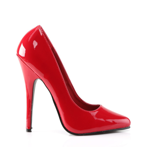 Devious High-Heel-Lackpumps Domina-420 rot
