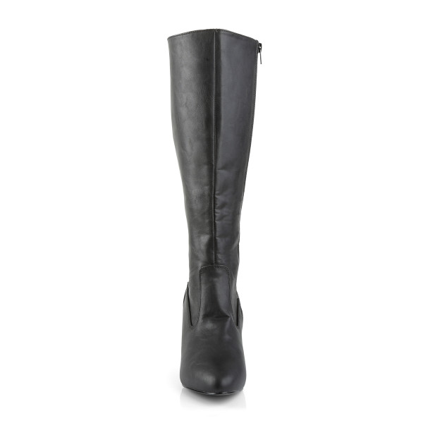 Pink Label Big size Damen Kniestiefel Divine-2018 schwarz Übergröße