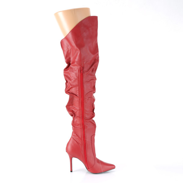 PleaserUSA Overkneeboots Überkniestiefel Classique-3011 rot
