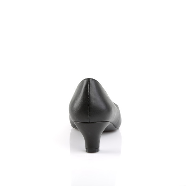 Pleaser Pink Label Extra weite Pumps Fab-420 mattschwarz