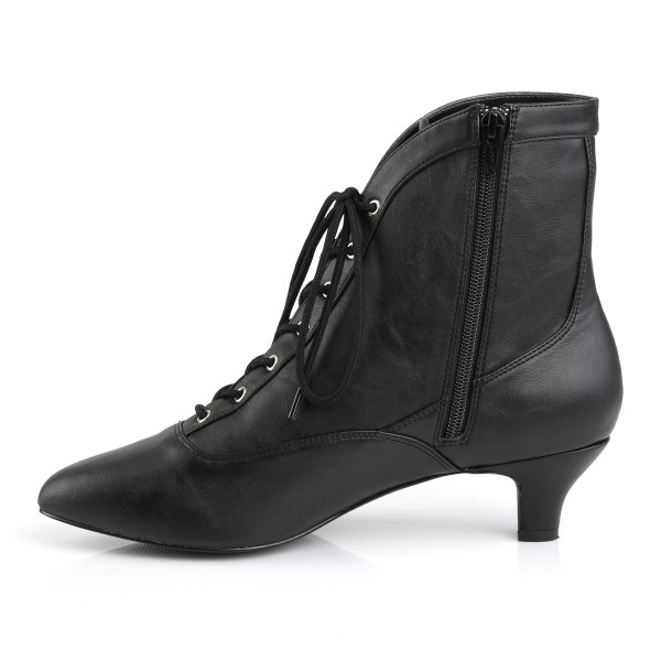 Pink Label Big Size Stiefeletten Booties Fab-1005 schwarz Übergröße