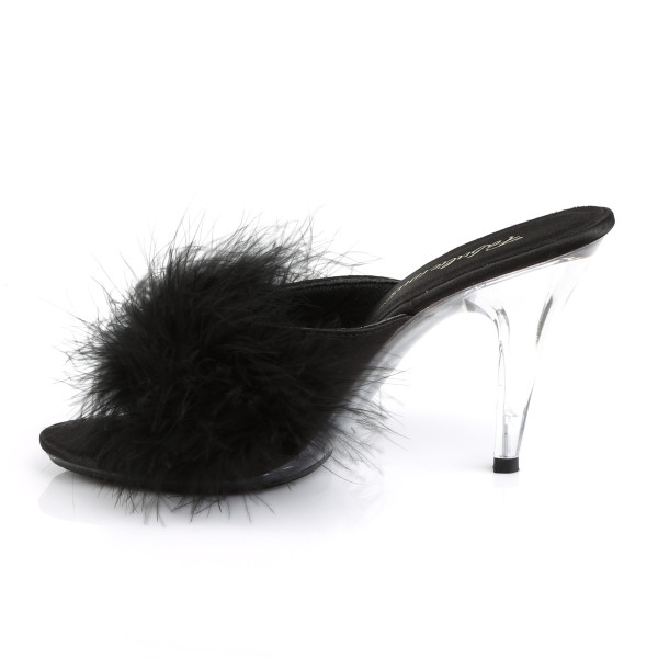 PleaserUSA Pantoletten Caress-401F schwarz