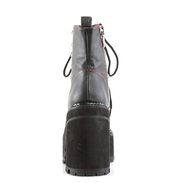 DemoniaCult Damen 7-Loch-Platform-Schnürboots Assault-100 vegan