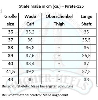 Funtasma Piraten-Stiefel Pirate-125 mattschwarz