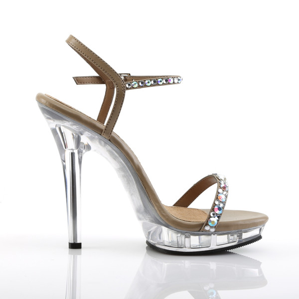 Fabulicious Plateau-Sandaletten mit Strass Lip-131